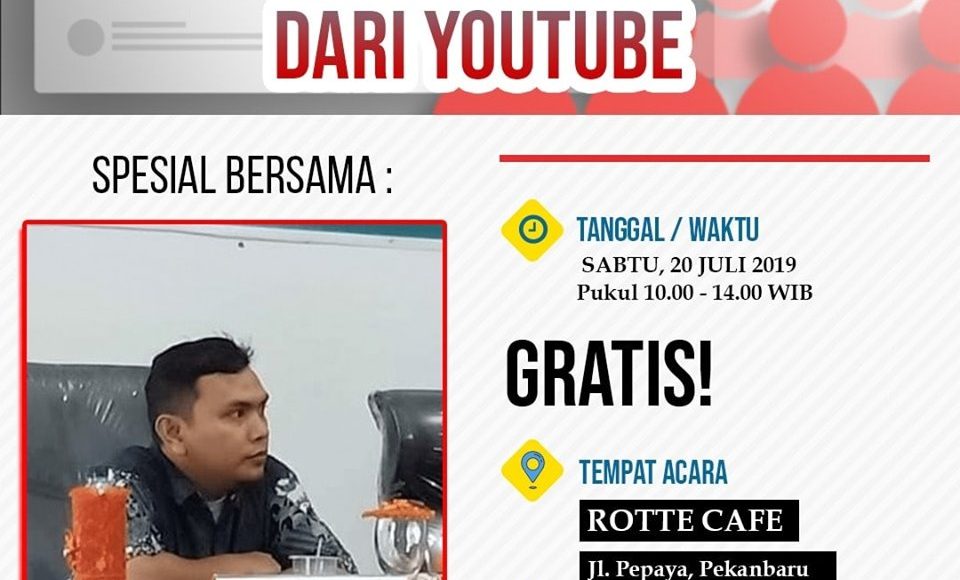 Workshop Internet Marketing Pekanbaru - Banjir Order lewat Youtube